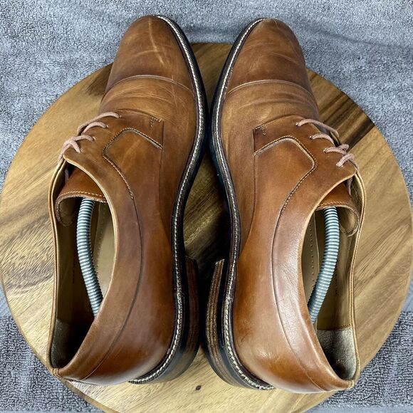 Cole Haan Grand OS Oxford Shoes Mens Size 12 Brown Leather Cap Toe Warren C20153 - Picture 5 of 10